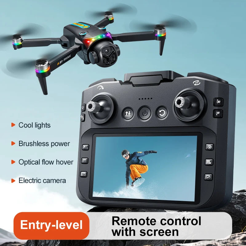 Outdoor Aerial Drone Electric Dual Camera 90° 120° Wide Angle HDR Video Gesture Photo Video Dual Camera Switch HD Large Screen RC Drone