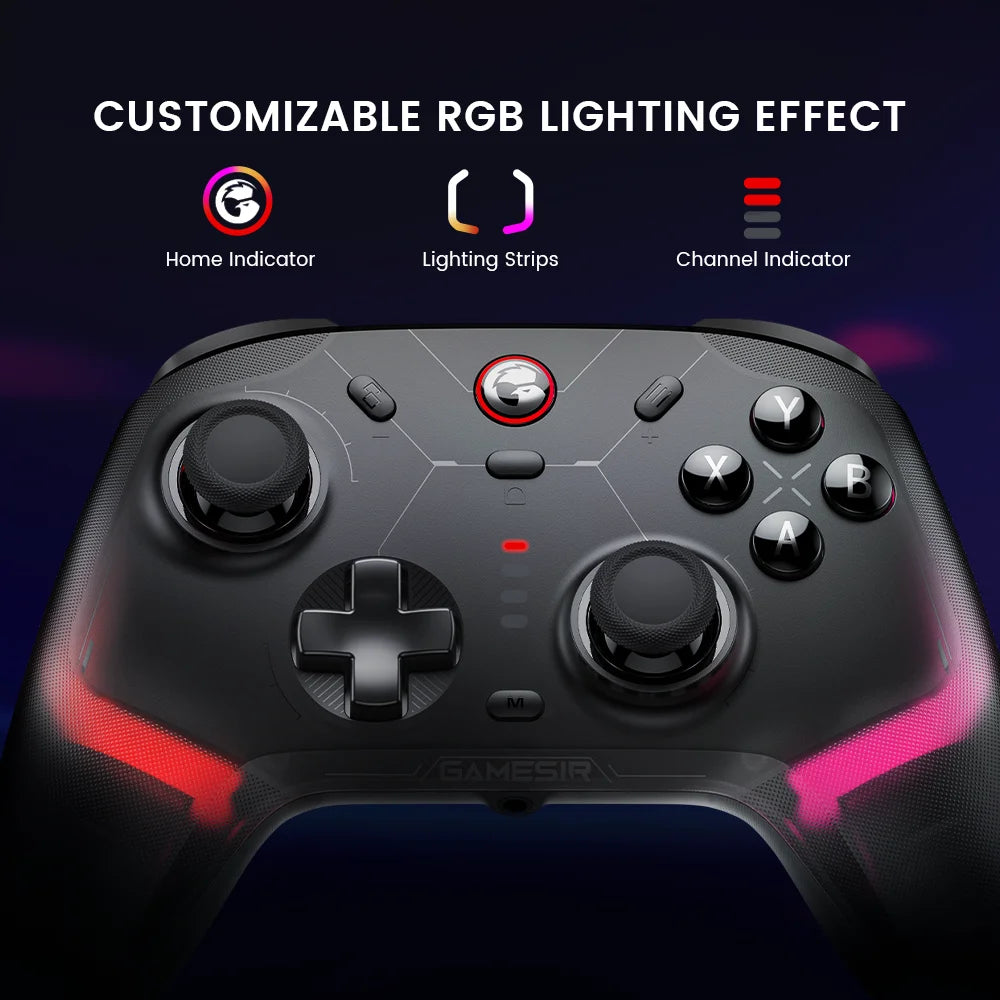 GameSir Cyclone 2 Wireless Pro Controller for Nintendo Switch 2 / PC / iPhone / Android - Hall Effect, Tri-Mode (BT/2.4G/USB)