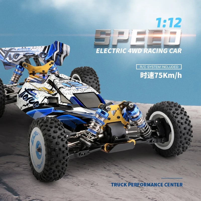 WLtoys 124017 RC Car 75KM/H 2.4G Brushless Remote Control Vehicle 4WD Electric High Speed Racing Drift Truck Toys for Children